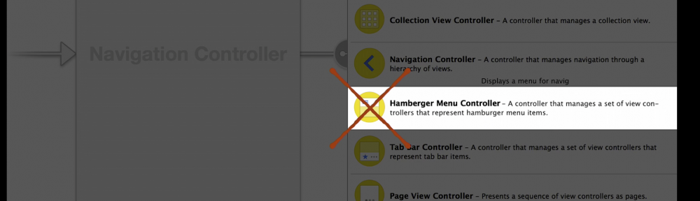 Apple’s Official Hamburger Menu iOS control – iOS 9 beta 0.9